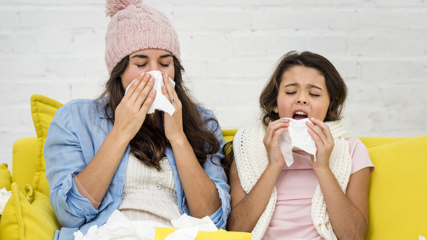 Allergy Patient Taking Care in Winter